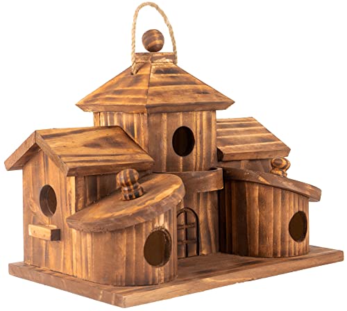 COLEBA Outdoor 5-Hole Birdhouse for Garden Decor