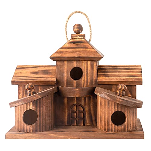 COLEBA Outdoor 5-Hole Birdhouse for Garden Decor