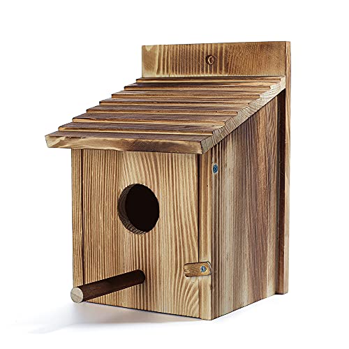 Handcrafted Wood Birdhouses for Outdoor Decor - Bird-friendly