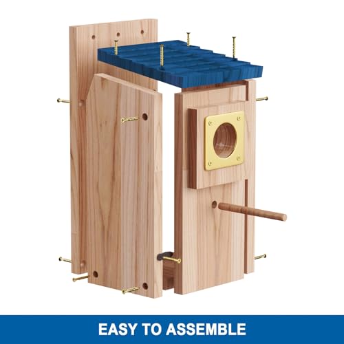Blue Bird Houses 2Pack with Copper Guard & Pole