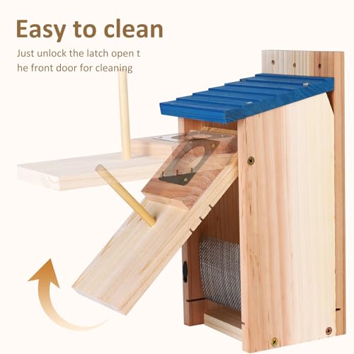 Blue Bird Houses 2Pack with Copper Guard & Pole