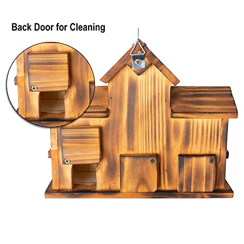 5 Hole Bird House Room for 5 Families