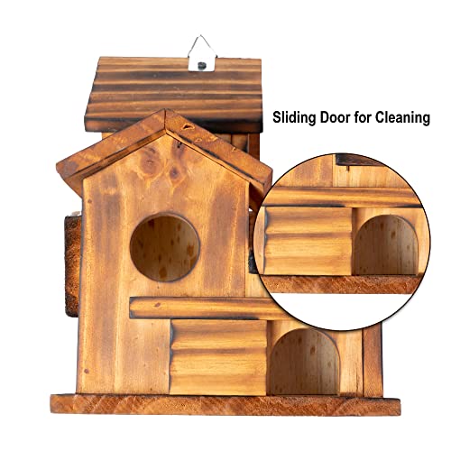 5 Hole Bird House Room for 5 Families