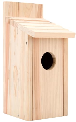Oceek Cedar Bluebird and Wren Wood Birdhouse