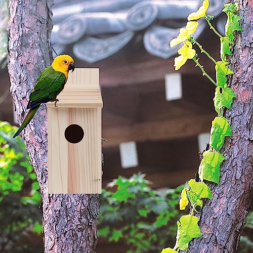 Oceek Cedar Bluebird and Wren Wood Birdhouse