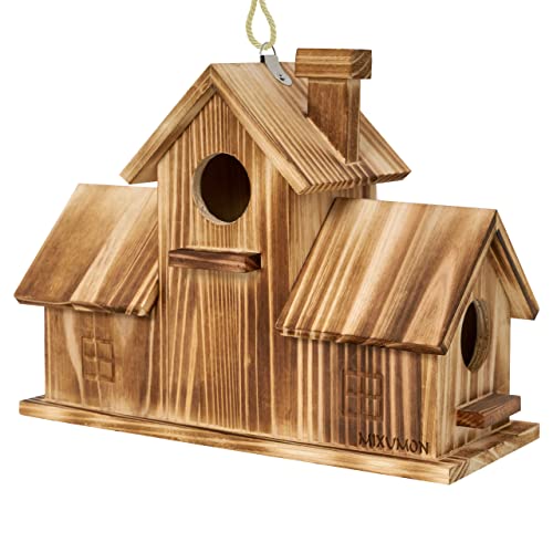 Bluebird Finch Cardinals Hanging Birdhouse for Beautiful Gardens
