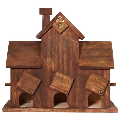Bluebird Finch Cardinals 3 Hole Outdoor Bird House