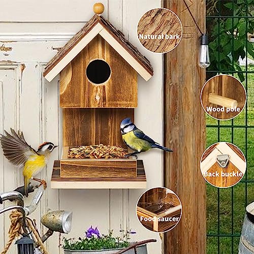 Karlliu Hanging Bird House Feeder for Wild Birds