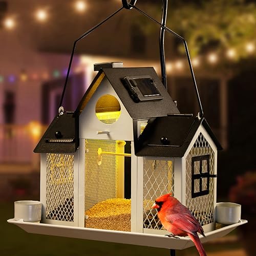 Outdoor Solar Bird Feeder for Beautiful Garden Decoration