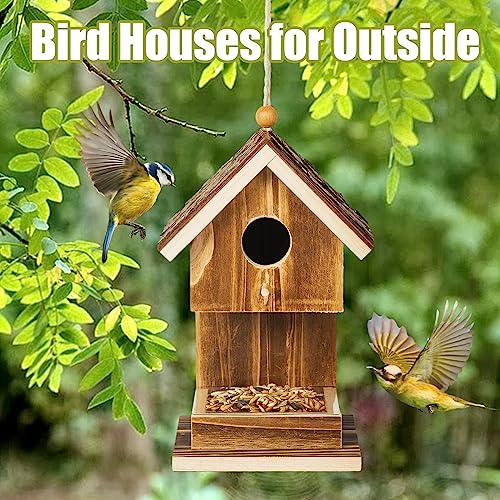 Karlliu Hanging Bird House Feeder for Wild Birds