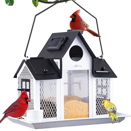 Outdoor Solar Bird Feeder for Beautiful Garden Decoration