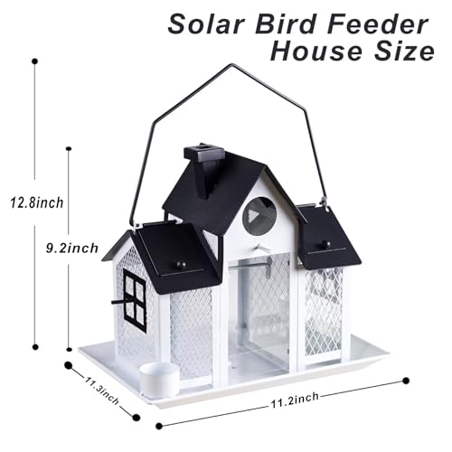 Outdoor Solar Bird Feeder for Beautiful Garden Decoration