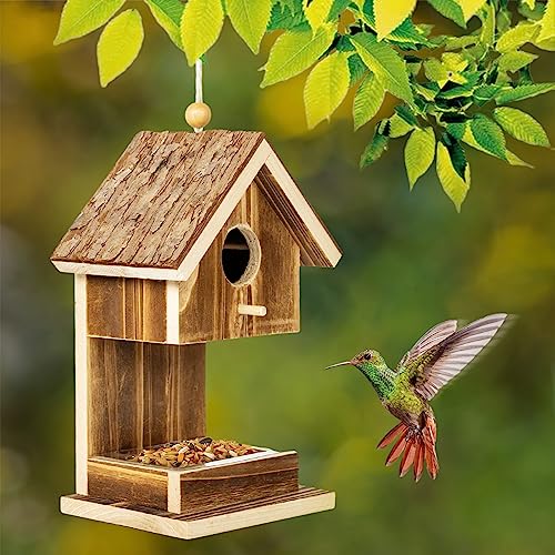 Karlliu Hanging Bird House Feeder for Wild Birds