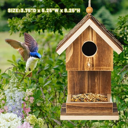 Karlliu Hanging Bird House Feeder for Wild Birds