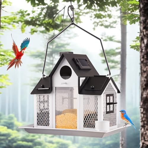 Outdoor Solar Bird Feeder for Beautiful Garden Decoration