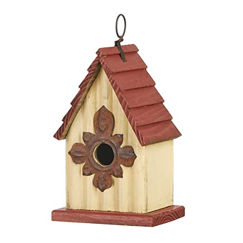 Wooden Bird House - Indoor/Outdoor Decor - Hanging Birdhouse