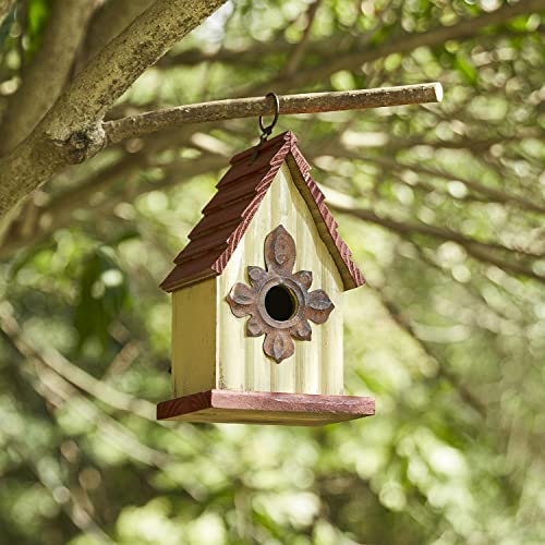 Wooden Bird House - Indoor/Outdoor Decor - Hanging Birdhouse