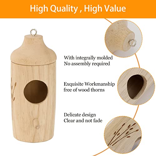 OROGHT Hummingbird House - Set of 3 Wooden Birdhouses