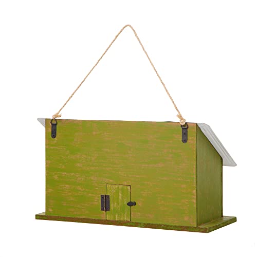 14" Hanging Wood Birdhouse, Route 66 Welcome Painted