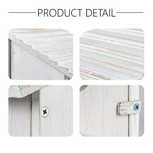 Wooden Hanging Birdhouse for Finch, Bluebird, Cardinals - Outdoor