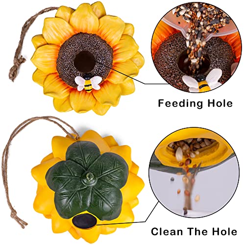 Hand-Painted Sunflower Birdhouse for Indoor & Outdoor Decor
