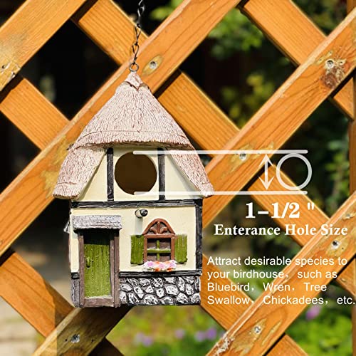 Resin Bird House for Garden Decor, Perfect Gift