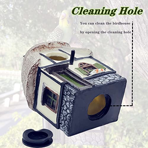 Resin Bird House for Garden Decor, Perfect Gift