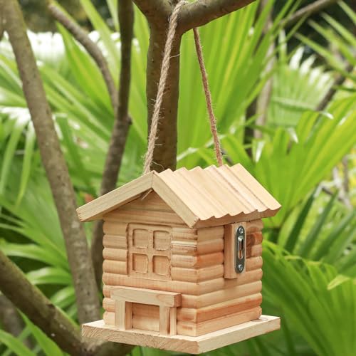 Wooden Hanging Bird House for Outdoor Decorating, Clearance