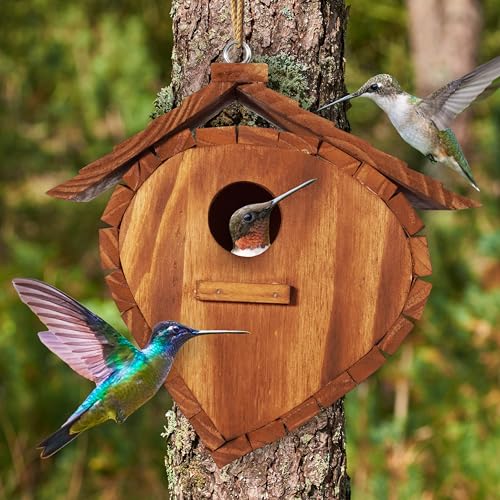 Strawberry Shape Outdoor Bird House Set (2 Pack)