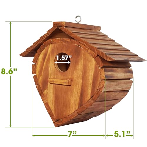 Strawberry Shape Outdoor Bird House Set (2 Pack)