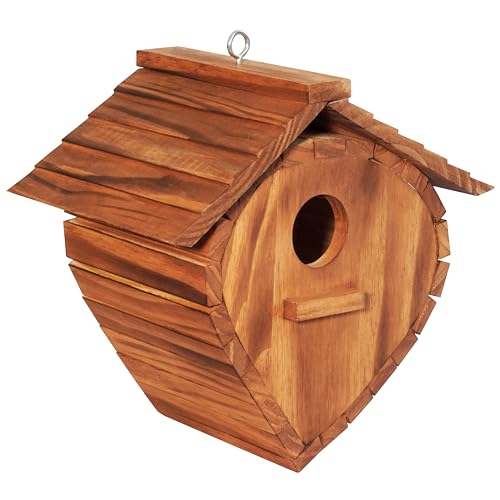 Strawberry Shape Outdoor Bird House Set (2 Pack)