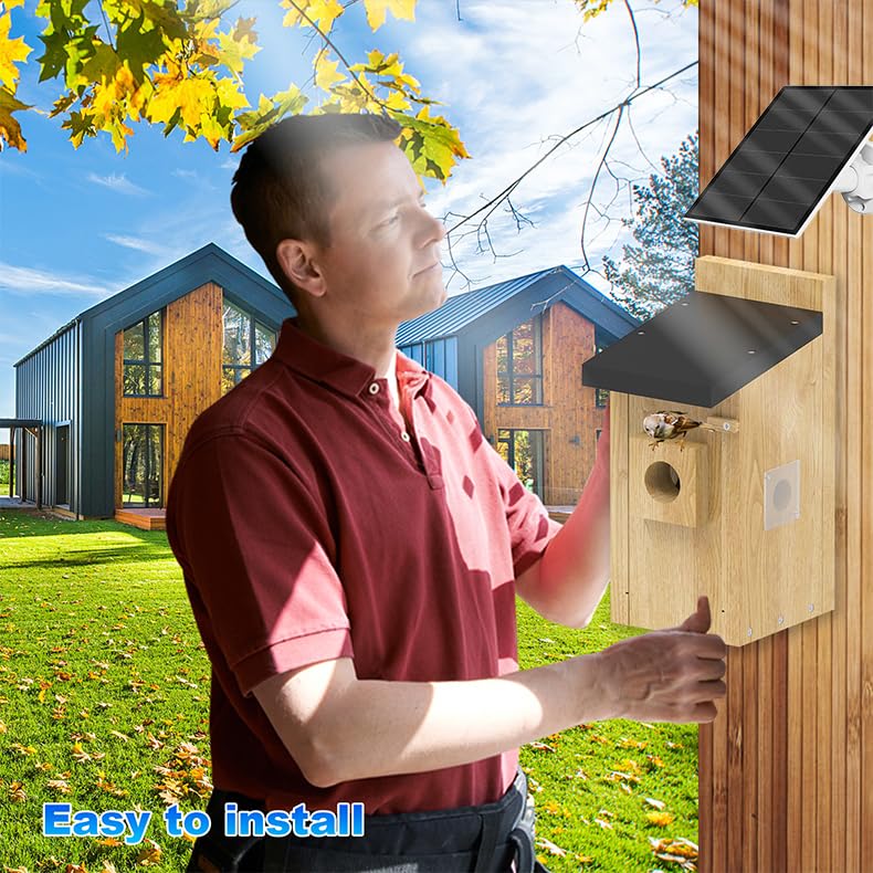 4MP HD Bird House with WiFi Camera & App