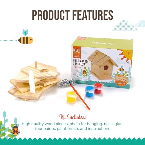 Beetle & Bee DIY Bird Bungalow Painting Kit