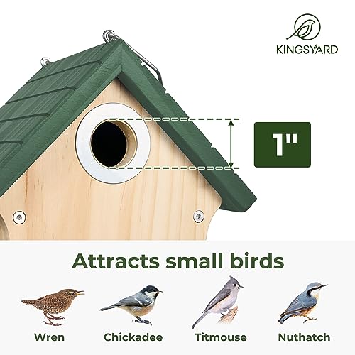 Kingsyard Wooden Bird House with Predator Guard, Wren" -> "Wooden Bird House with Predator Guard, Wren