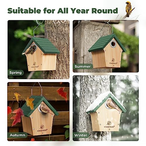 Kingsyard Wooden Bird House with Predator Guard, Wren" -> "Wooden Bird House with Predator Guard, Wren