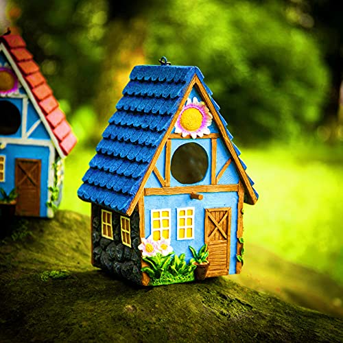 Charming Hanging Bluebird House for Outdoor Garden Decor