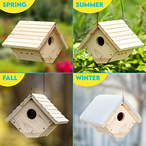 Cedar Bluebird and Wren Birdhouses - Perfect Outdoor Decor