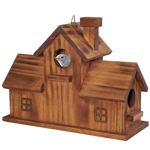 Bluebird Finch Cardinals Hanging Birdhouse for Garden (Style 3)