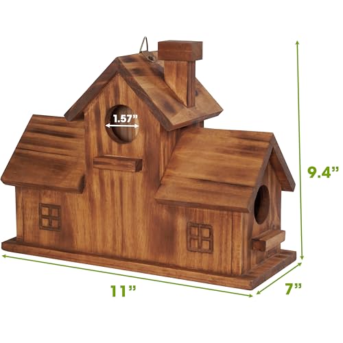 Bluebird Finch Cardinals Hanging Birdhouse for Garden (Style 3)