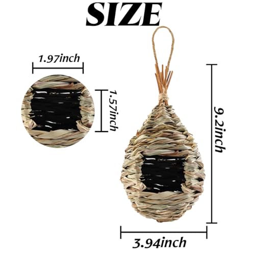 Hand-Woven Hummingbird House Set for Indoor & Outdoor