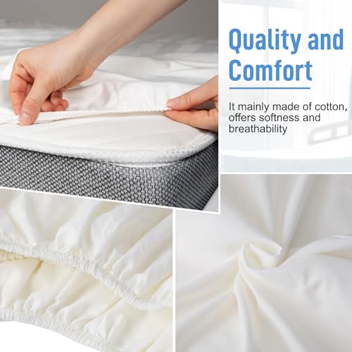 Luxurious 4-Piece Hospital Bedding Set in Soft White