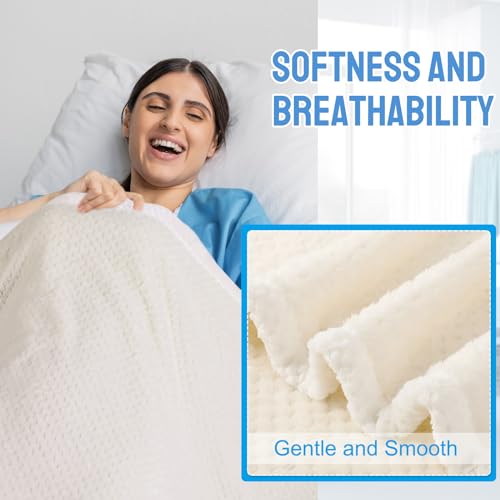 Luxurious 4-Piece Hospital Bedding Set in Soft White