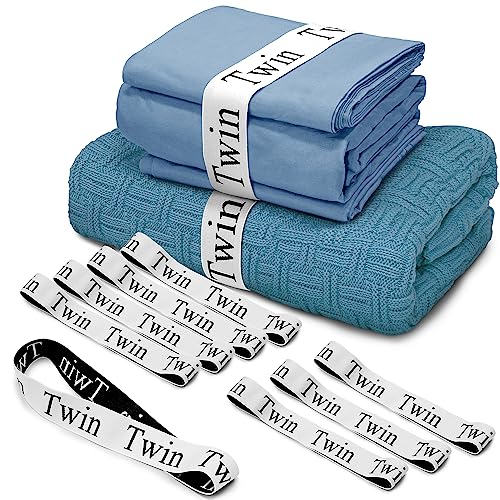 Elastic Sheet Keepers for Linen Closet Organization - 8Pcs