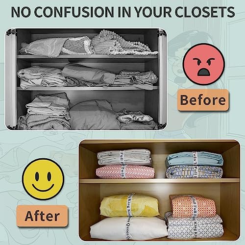 Elastic Sheet Keepers for Linen Closet Organization - 8Pcs