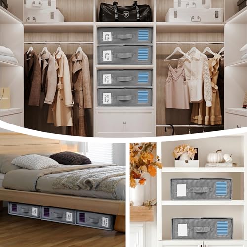 6-Pack Linen Closet Organizers for Bedding and Towels
