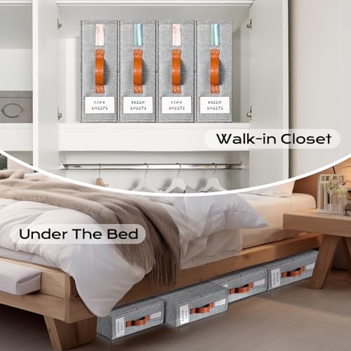 Bed Sheet Storage Organizers, Set of 2