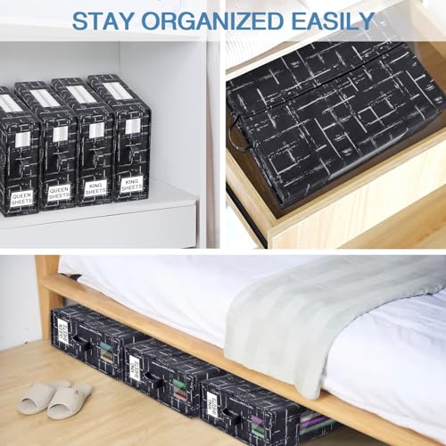 Bed Sheet Organizers: 2 Pack Blanket Storage Bags