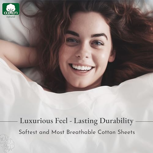 High-Quality 100% Cotton Queen Sheet Set for Comfort