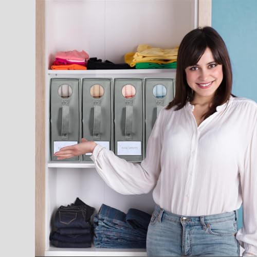 Voova Bed Sheet Organizers - 4 Pack, Grey