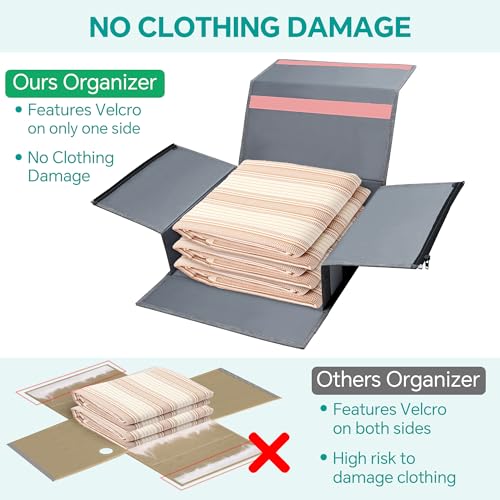 4 Pack Bed Sheet Organizer for Linen Closet ，Grey